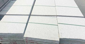 马鞍山芝麻白毛板，石材毛板