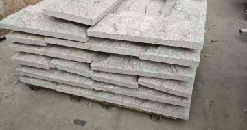 马鞍山芝麻白蘑菇石，自然面