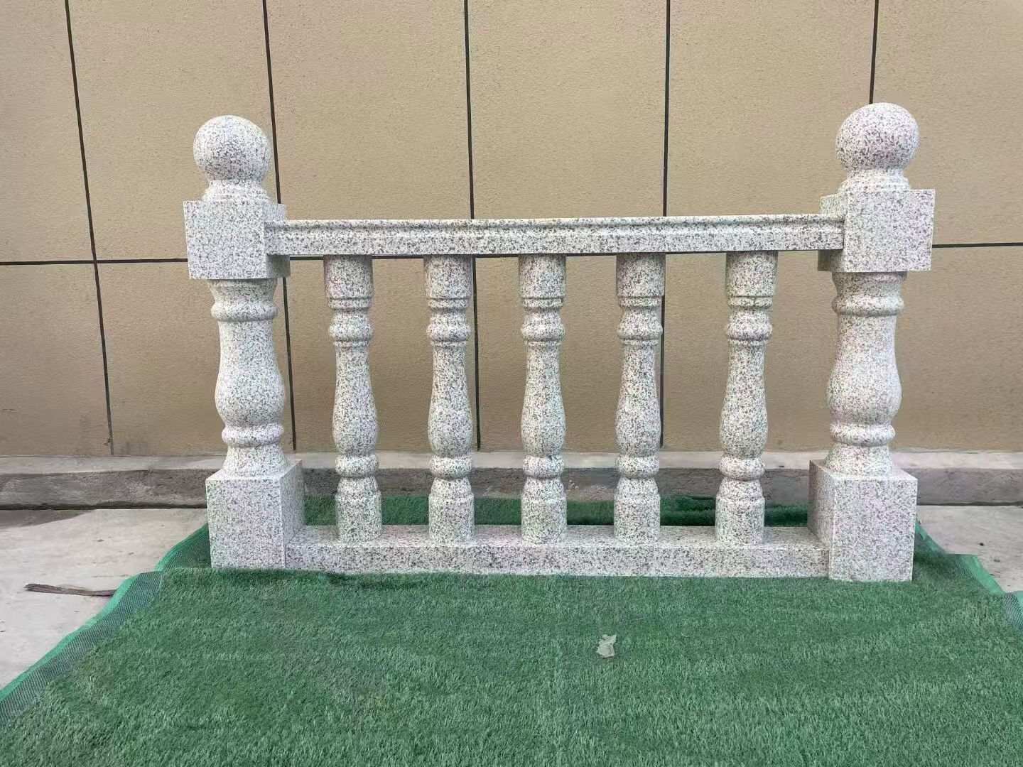 马鞍山芝麻白阳台栏杆 花岗岩栏杆