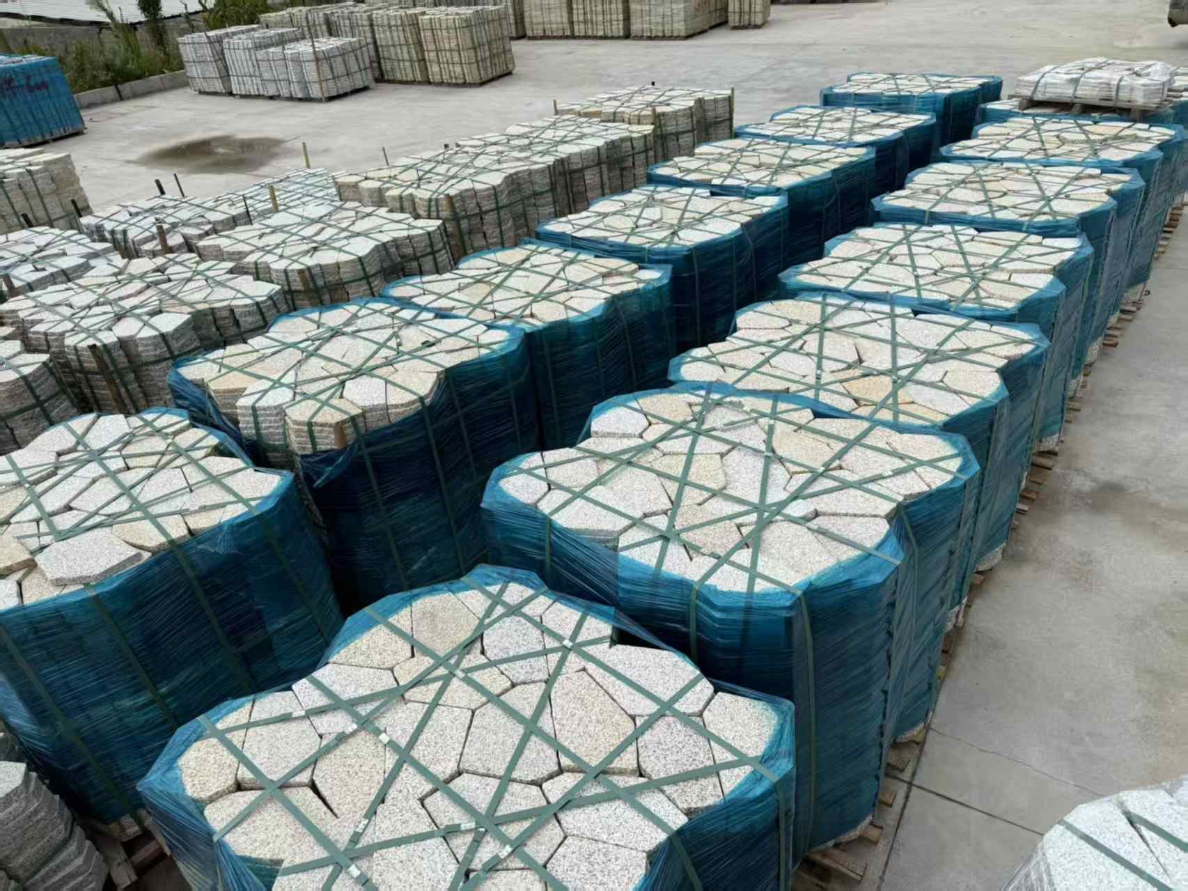 马鞍山黄金麻冰裂纹 碎拼